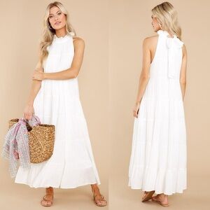 Take Me Dancing White Maxi Dress